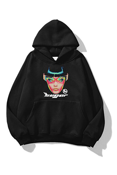 donamod PAGOS Unisex Sugar Swea tricou Negru