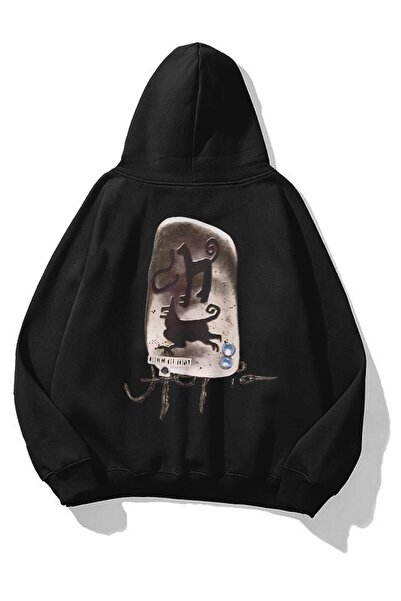 donamod Hanorac unisex Utopia Ancient Inscriptions Travis Scott Negru