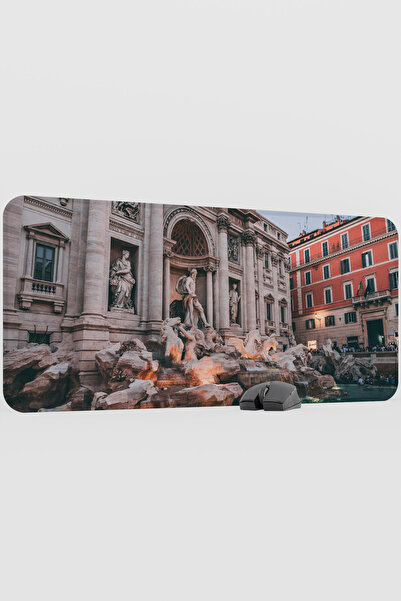 mousepad bastir Rome Italy V2 90X40 XXL Gaming Rubber Non-Slip Base Mouse Pad...