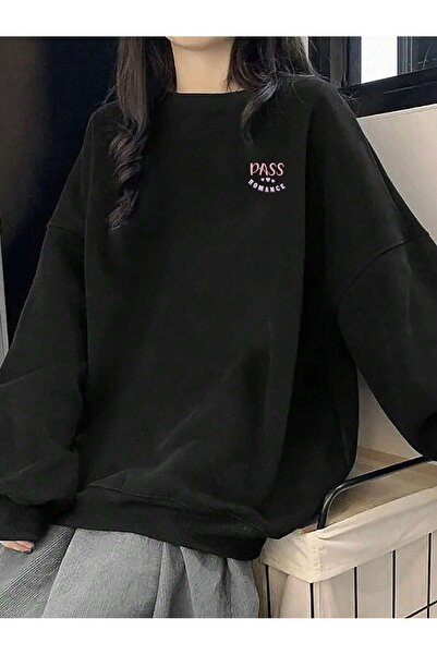 donamod Pulover cu umeri drop Letter Graphic din seria Coke