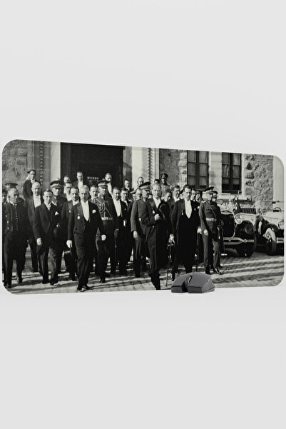 mousepad bastir Mustafa Kemal Atatürk V1 90X40 XXL Gaming Rubber Non-Slip Bas...