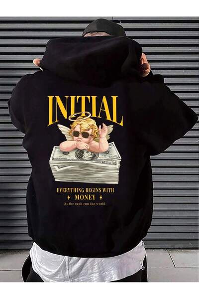 donamod هودي من سلسلة Coko Manfinity EMRG Plus بشعار ورسومات