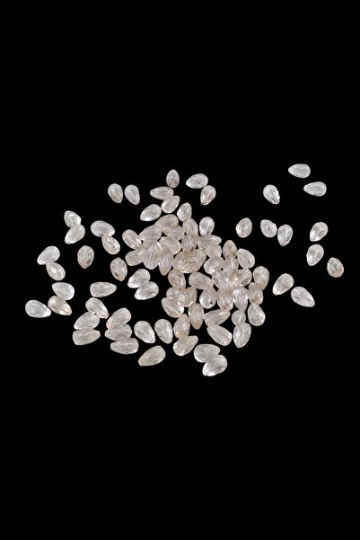 Serhat Aksesuar ve El İşçilik Damla Açık Somon 10x14 mm Akrilik Boncuk (25 gr...