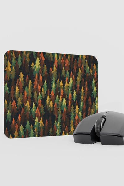mousepad bastir Digital Tree Nature Forest V5 22X18 Gaming Rubber Non-Slip Ba...