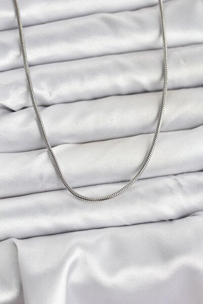 Inure Jewelry 316L Steel Chain Silver Color 60 cm Snake Chain Women Necklace