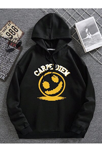 donamod Hanorac cu șnur cu grafică de desene animate și litere