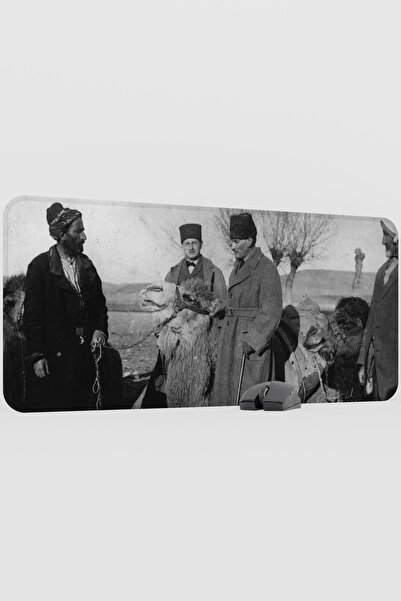 mousepad bastir Mustafa Kemal Atatürk V3 90X40 XXL Gaming Rubber Non-Slip Bas...