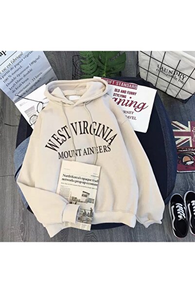 donamod Design special cu glugă West Virginia cu imprimeu Full Winter Super s...