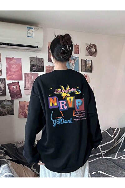 donamod Hanorac cu slogan din seria Coke Graphic Drop Shoulder