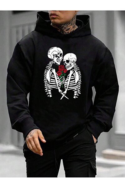 donamod Hanorac cu glugă din seria Coko Manfinity LEGND Plus cu imprimeu flor...