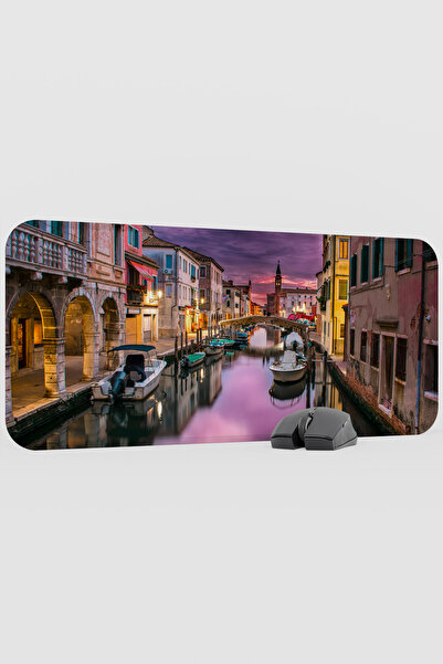 mousepad bastir Venice Italy V3 70X30 XL Gaming Rubber Non-Slip Base Mouse Pa...