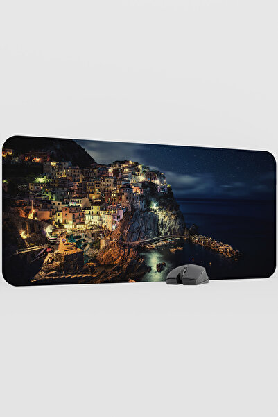 mousepad bastir لوحة ماوس إيطاليا V2 مقاس 90×40 XXL للألعاب بقاعدة مطاطية غير...