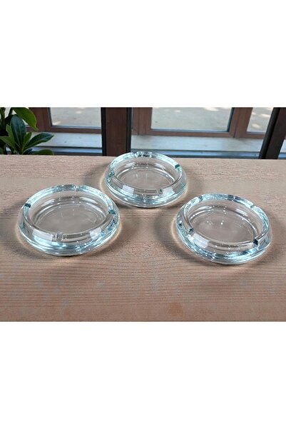 AR HOME 3 PCS GLASS ASHTRY