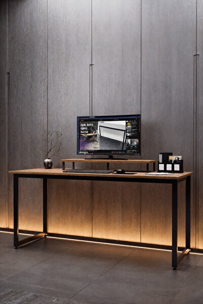 KODIGU 160x60cm Çalışma Masası - Ofis Masası- Monitör Standı Hediyeli | Çalış...