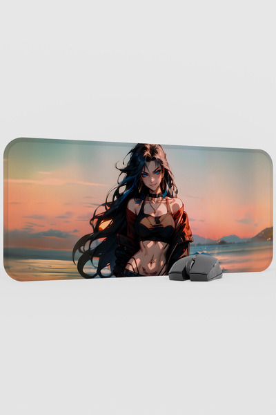 mousepad bastir Digital Anime Girl V5 70X30 XL Gaming Rubber Non-Slip Base Mo...
