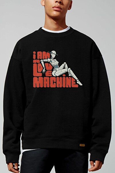 donamod آلة الحب البلوز الأسود كبير الحجم Adrift152