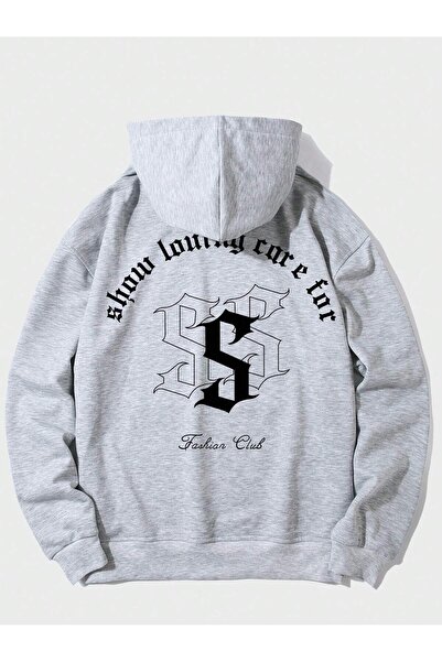 donamod Hanorac cu glugă din seria Coko Letter Graphic Drop Shoulder