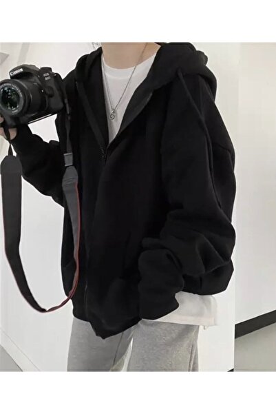 donamod Design special cu glugă Jachetă pentru femei Super supradimensionat F...