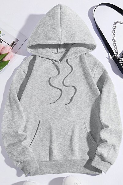 donamod Hanorac cu glugă din bumbac unisex KPP-negru-solid