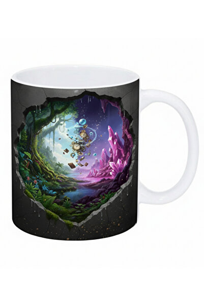 Elbasan Tekstil كوب سيراميك من سلسلة ساعة أورمان مطبوع