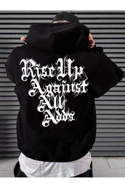 donamod سترة بغطاء للرأس بتصميم رسومات Kangaroo Pocket من سلسلة Coko