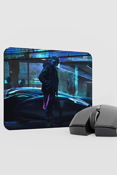 mousepad bastir Digital Cyberpunk City V2 22X18 Gaming Rubber Non-Slip Base M...
