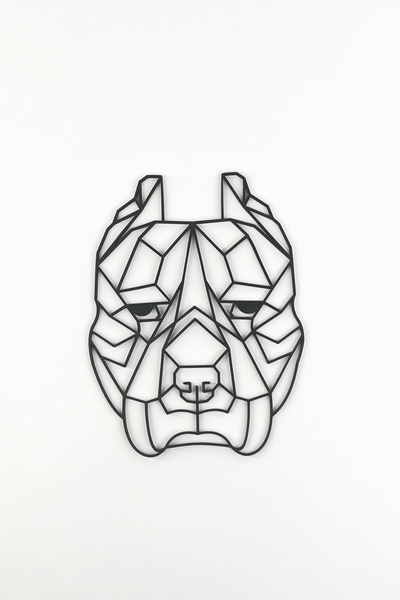 ChillOutlet Decorațiune de perete PVC Bulldog 30×21 cm