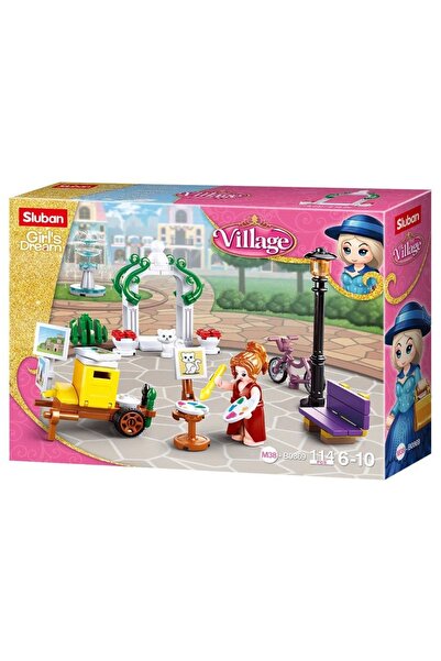 Sluban Girl's Dream Building Set, 114 pieces, Central Park -