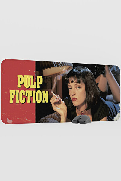 mousepad bastir Pulp Fiction Cheap Novel Tarantino V4 90X40 XXL Gaming Rubber...
