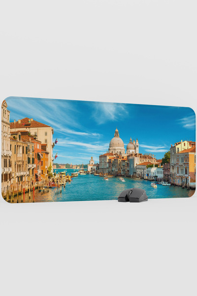 mousepad bastir Venice Italy V1 90X40 XXL Gaming Rubber Non-Slip Base Mouse P...