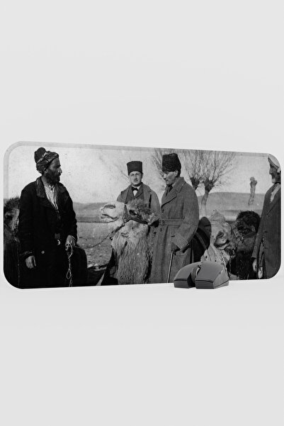 mousepad bastir Mustafa Kemal Atatürk V3 70X30 XL Gaming Rubber Non-Slip Base...