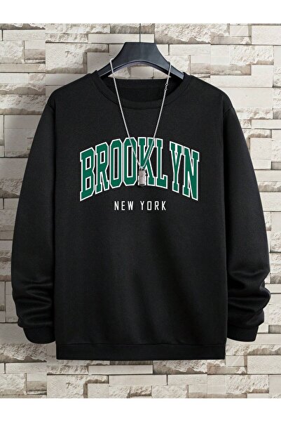 donamod Seria Coko Letter Graphic Lined Swea tricou