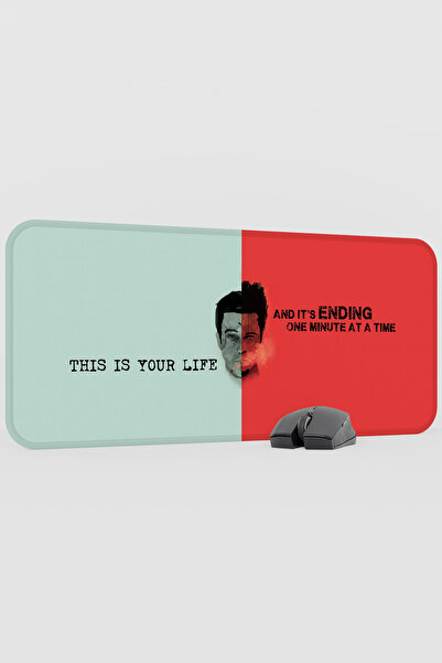 mousepad bastir Fight Club Movie V2 70X30 XL Gaming Rubber Non-Slip Base Mous...