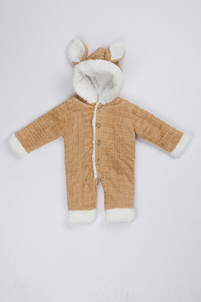 Lui Baby Fleece Hooded Welsoft Rabbit Eared Baby Romper