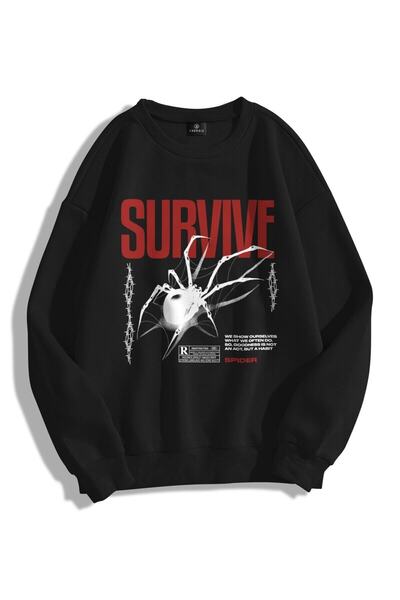 donamod Hanorac unisex Survive Crew Deck Trndz1416