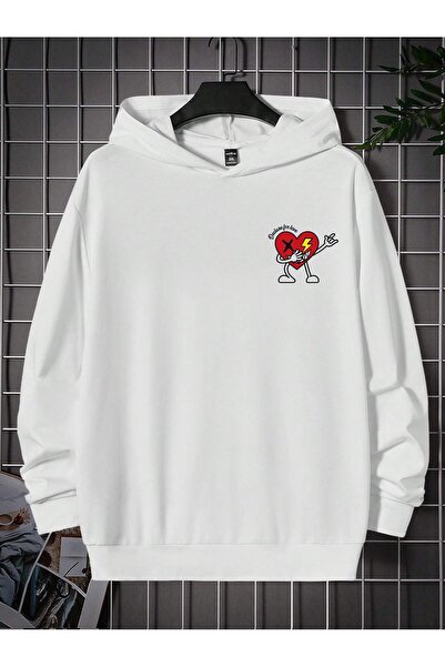 donamod سترة بقلنسوة برسومات قلب وحروف من سلسلة Coko