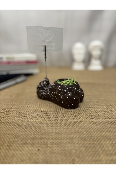 PAYATASARIM Concrete Office Set Teddy Bear Note Holder and Paper Clip Holder