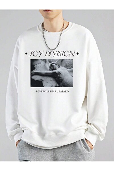 donamod Seria Coko Slogan Figure Graphic Drop Shoulder Swea tricou