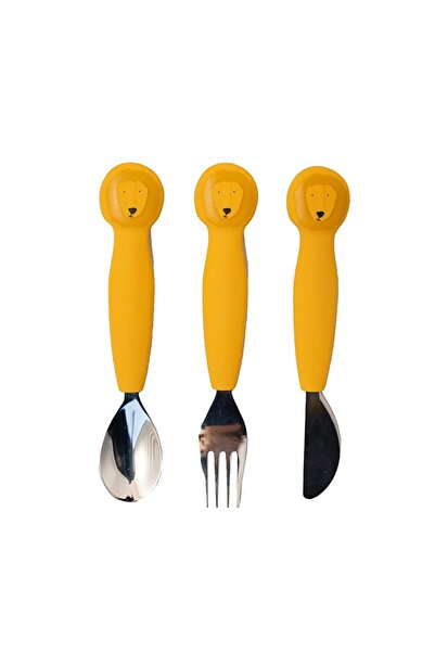 Trixie Silicone Fork Spoon and Knife Set