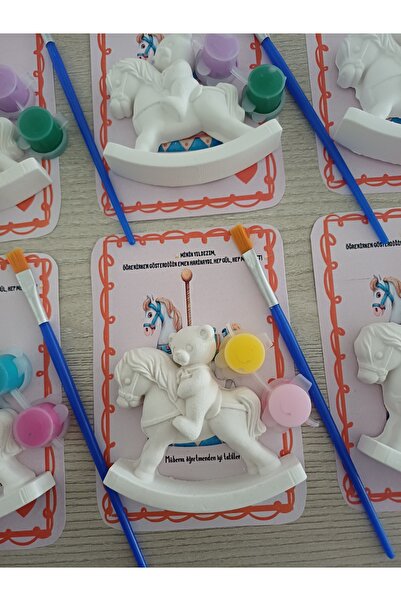 Opulent Accessories Sallanan at ayicik boyama seti 15 adet,doğum gunu,kurumsa...