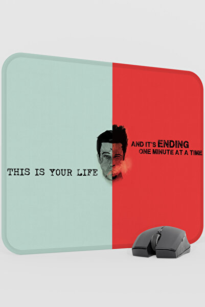 mousepad bastir Fight Club Movie V2 48X40 XL Gaming Rubber Non-Slip Base Mous...