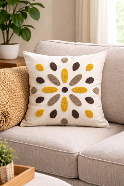 metin tekstil Husă decorativă pentru pernă de 43x43 cu 2 perforații