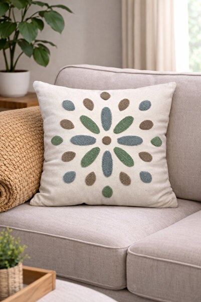 metin tekstil Husă decorativă pentru pernă de 43x43 cu 2 perforații