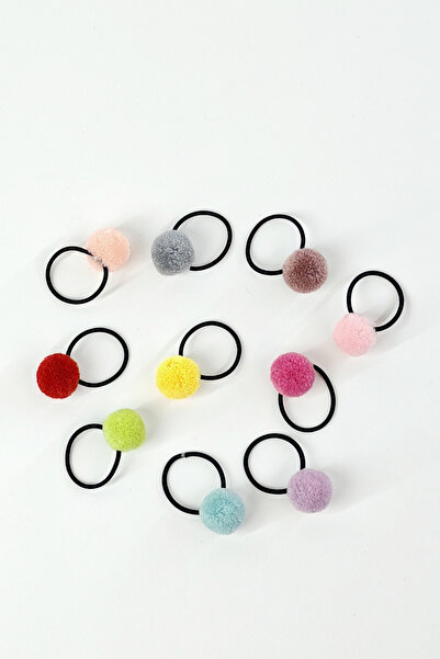 ChillOutlet Set of 10 Hair Elastics with Beads