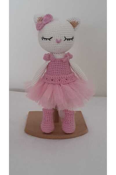 evim oyuncak dünyası Balerin Kedi Amigurumi Organik
