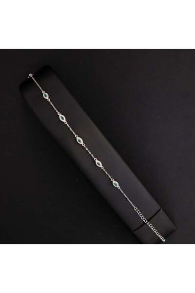 Generic Women's bracelet, mixed green and silver color, luxury ABH-7118/7M