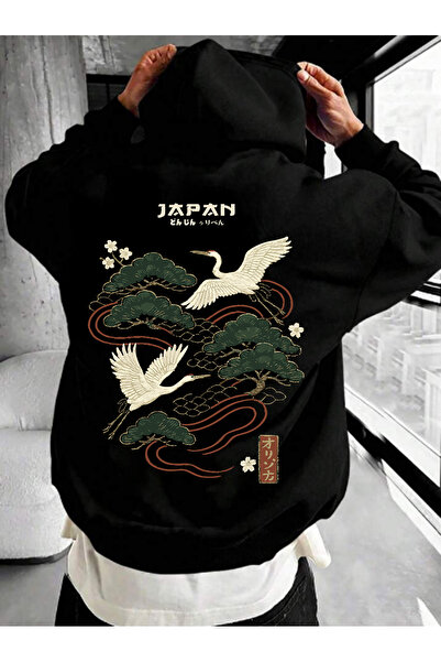 VEK Оверсайз суитшърт с качулка, унисекс, ЯПОНИЯ