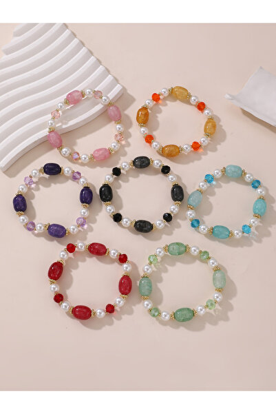 Take Two By Styli Set of 7 - Multi Beaded Bracelets