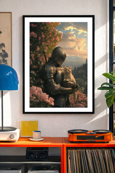 Koi Art Design Μοντέρνος πίνακας ζωγραφικής με μαύρο πλαίσιο, μονοκόμματος, μ...