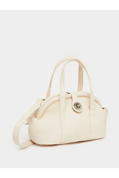 Styli Women Off White Dome Satchel Handbag